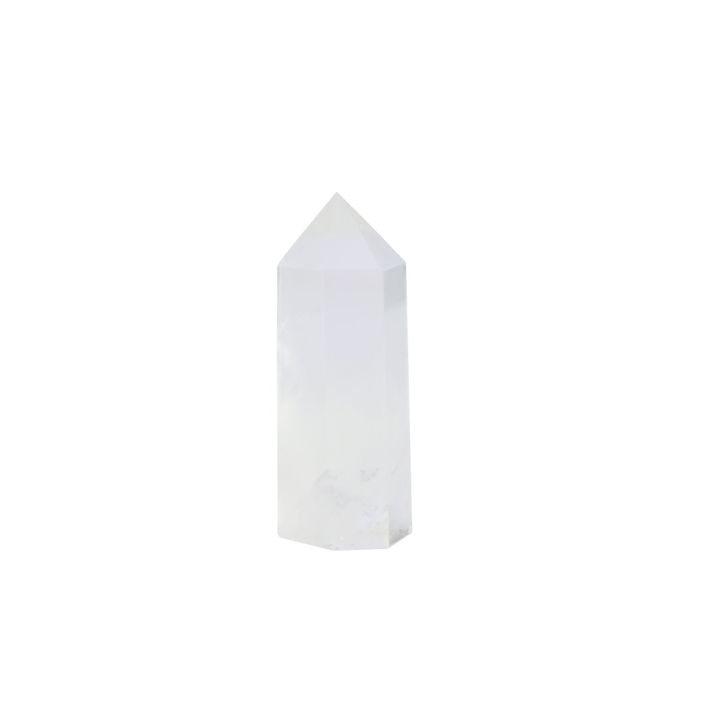 White crystal column natural crystal hexagonal prism raw stone mine standard ornaments