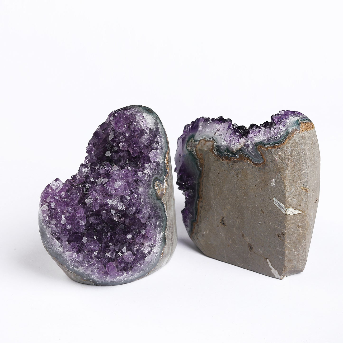 Natural amethyst cluster ornaments, amethyst geode raw stone mineral mark, amethyst cluster home ornaments