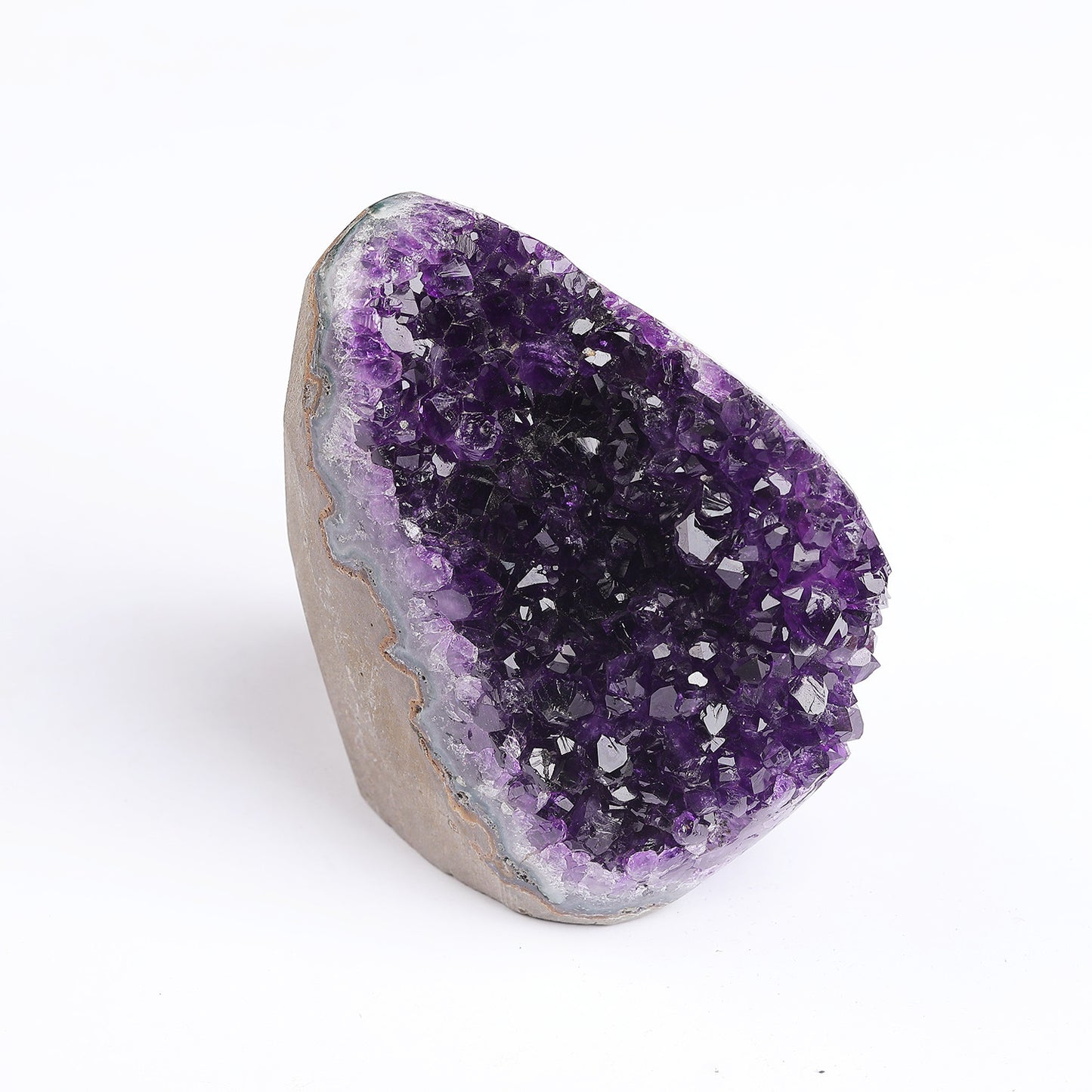 Natural amethyst cluster ornaments, amethyst geode raw stone mineral mark, amethyst cluster home ornaments