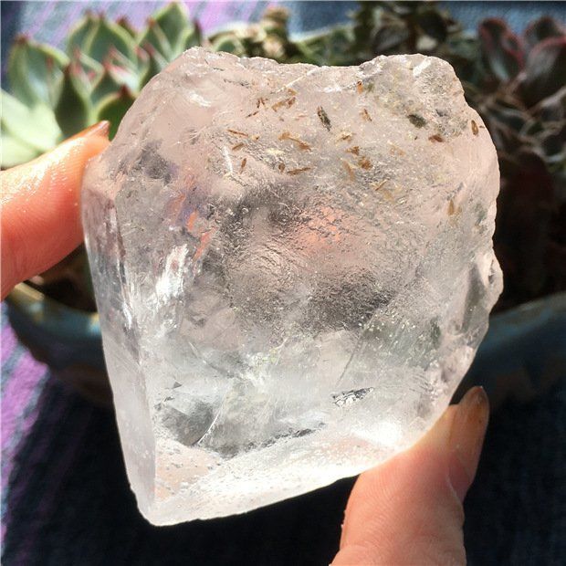 Natural transparent white crystal raw stone mine mark, natural large piece of white crystal
