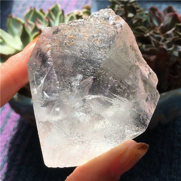 Natural transparent white crystal raw stone mine mark, natural large piece of white crystal