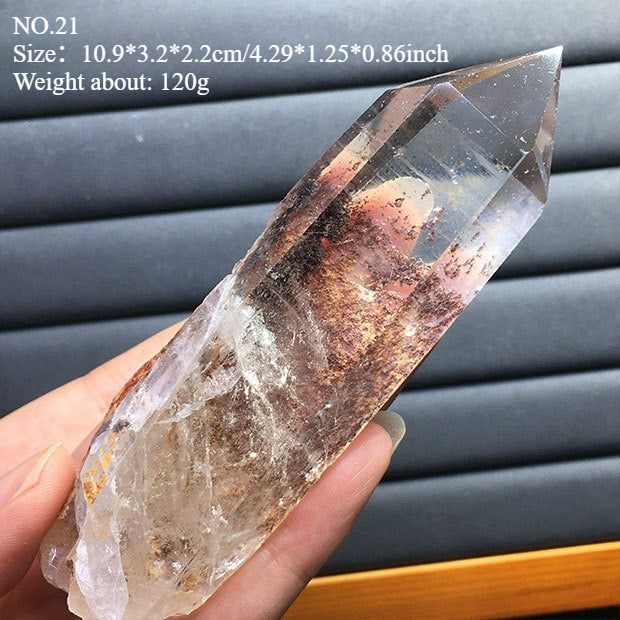 Natural green ghost stone ornaments, irregular shapes, energy stones, four-season ghost cornucopia, thousand-layer pyramid ore specimens, home decoration ornaments
