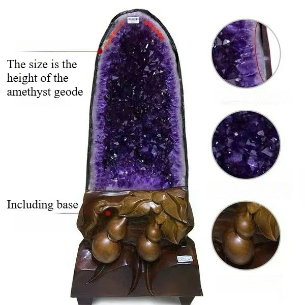 Natural amethyst cave ornaments, amethyst cave treasure bowl, Brazilian Uruguayan raw stone, office home ornaments