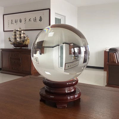 Transparent white crystal ball, crystal ball ornaments