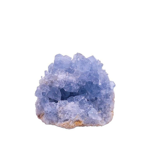 Natural lapis lazuli crystal cluster, blue mineral crystal stone collection ornaments