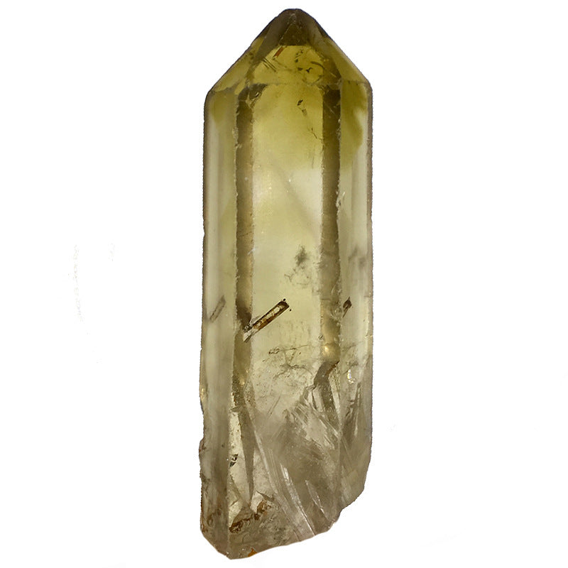 Natural yellow citrine pillar, staff backbone mineral specimen, yellow citrine monocrystal, yellow citrine raw stone aroma stone