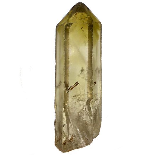 Natural yellow citrine pillar, staff backbone mineral specimen, yellow citrine monocrystal, yellow citrine raw stone aroma stone