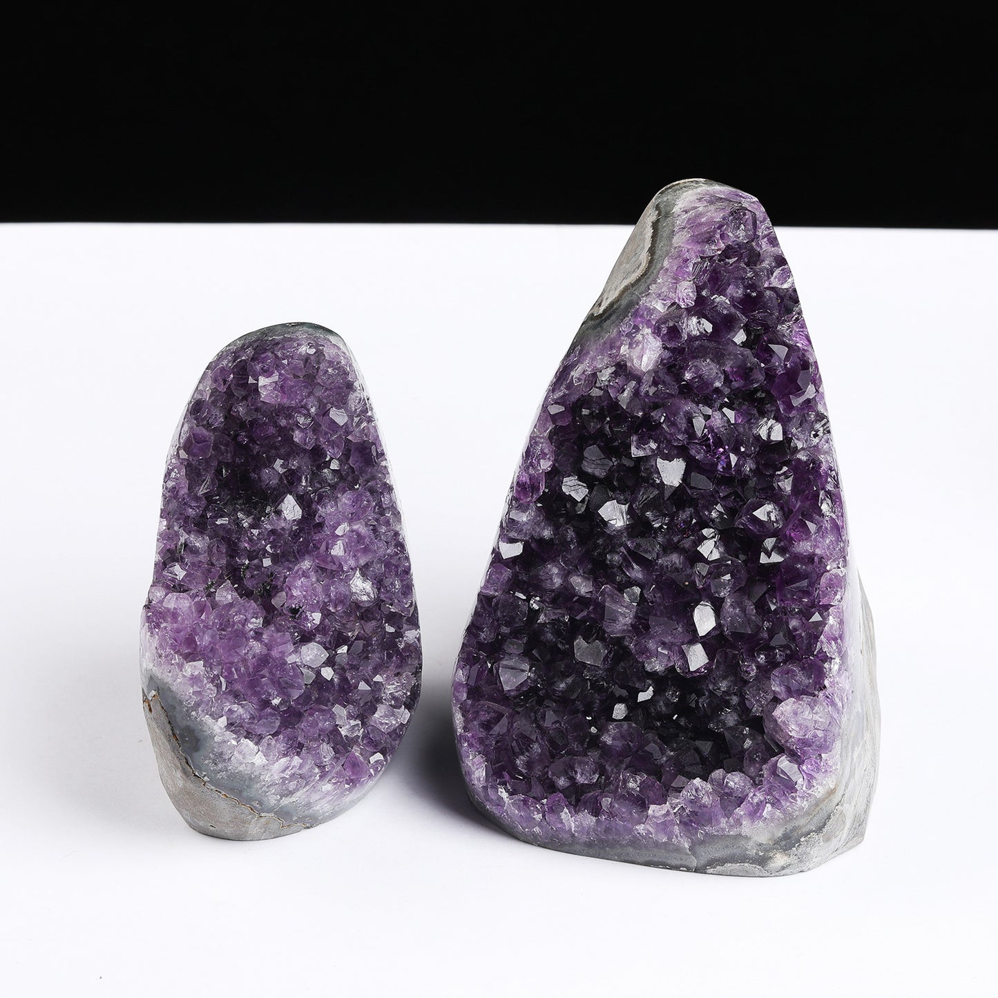 Natural amethyst cluster ornaments, amethyst geode raw stone mineral mark, amethyst cluster home ornaments