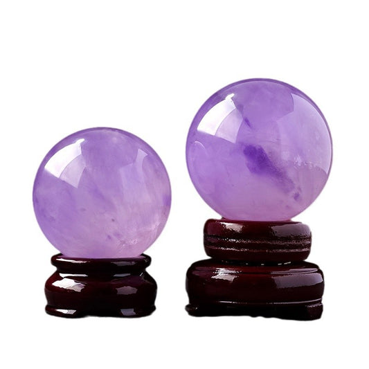 Natural Brazilian amethyst ball rough stone polished violet amethyst ball energy stone seven star array feng shui ball ornaments