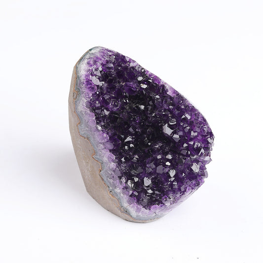 Natural amethyst cluster ornaments, amethyst geode raw stone mineral mark, amethyst cluster home ornaments