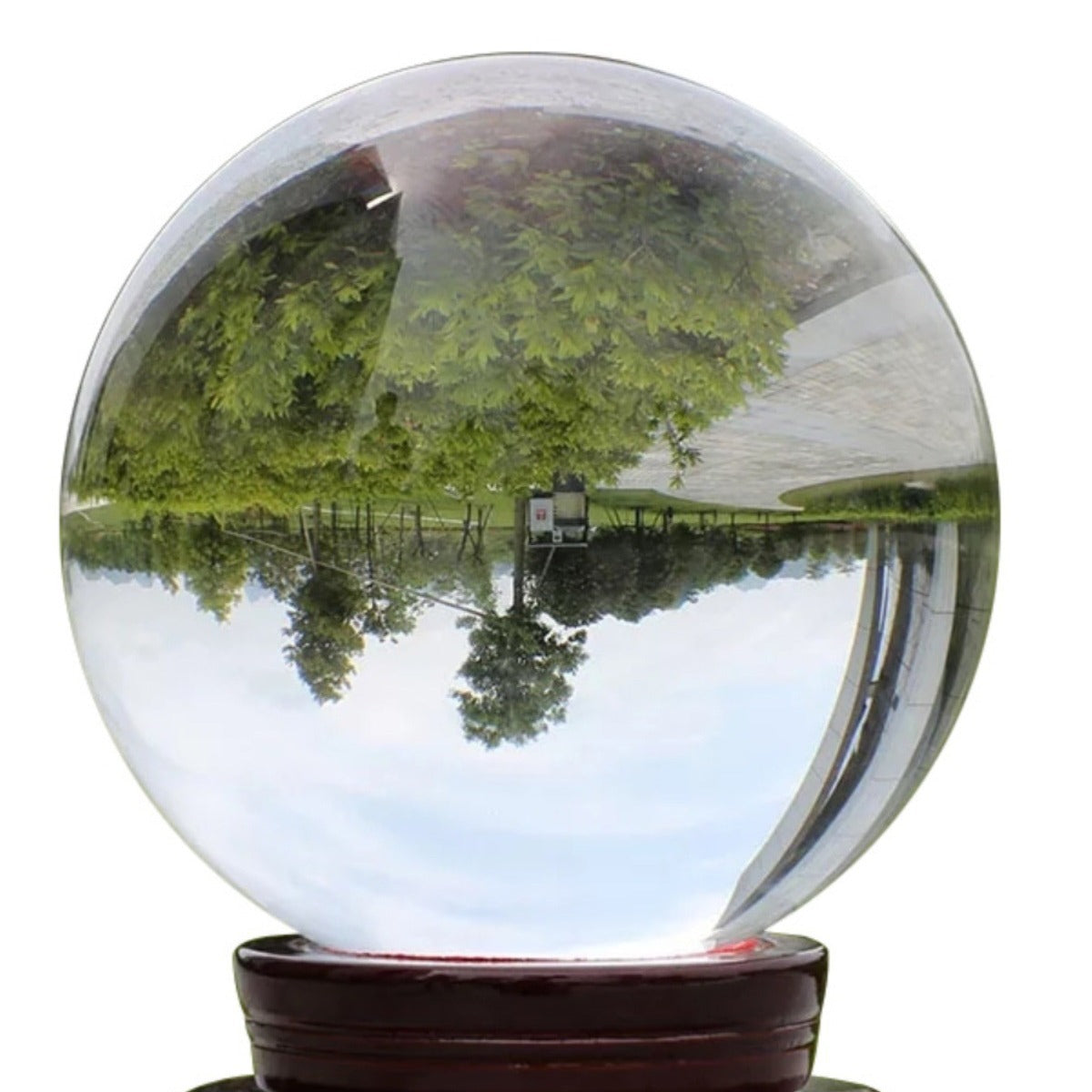 Transparent white crystal ball, crystal ball ornaments