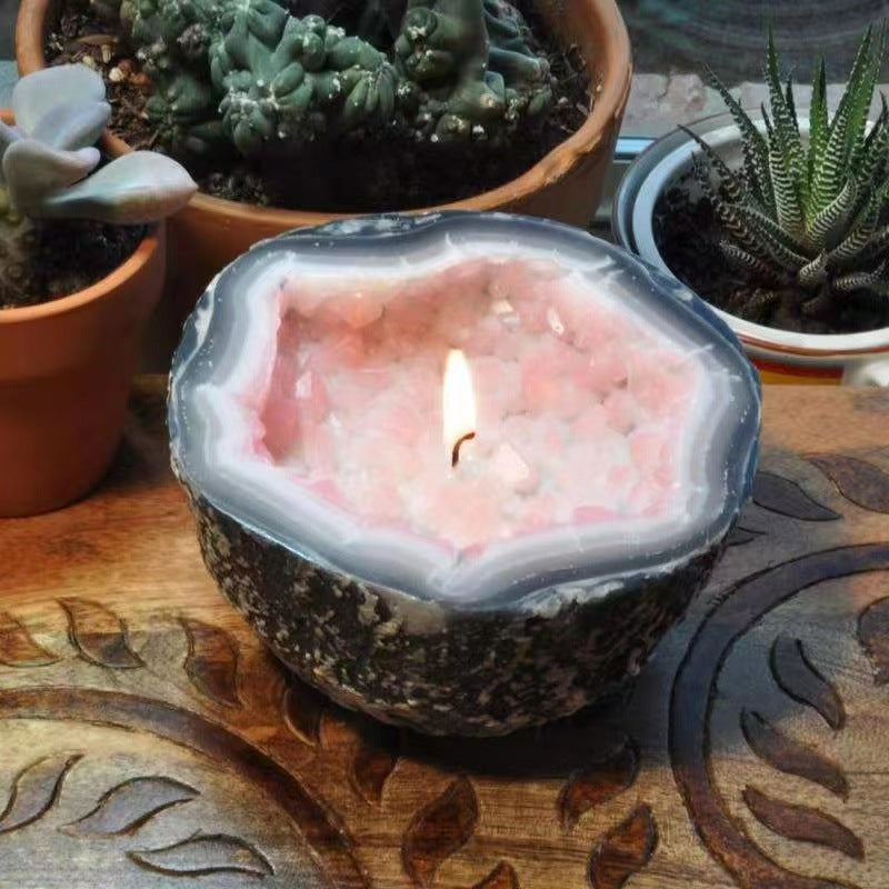 Creative candle bowl retro resin crafts, desktop decorations, candle aromatherapy containers