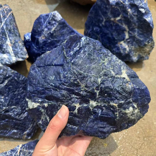 Natural crystal rough stone, blue striped rough stone, large rough stone aroma stone, rough stone mineral specimen