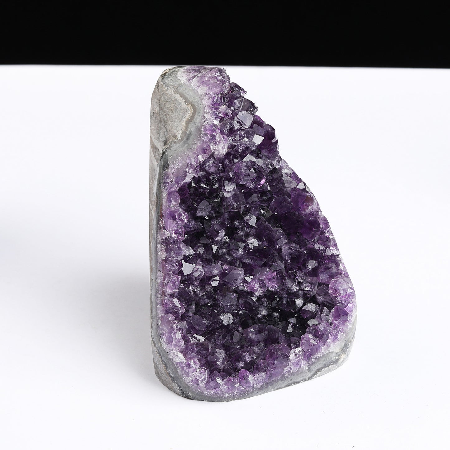 Natural amethyst cluster ornaments, amethyst geode raw stone mineral mark, amethyst cluster home ornaments