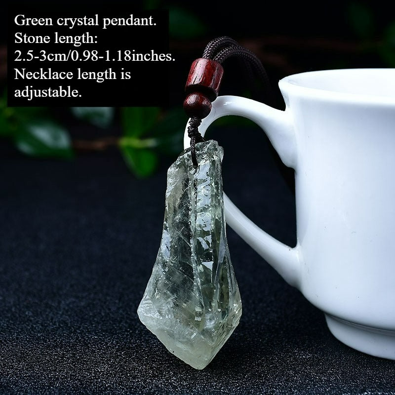 Natural crystal pendant, mineral specimen, men's and women's jewelry pendant, necklace length adjustable