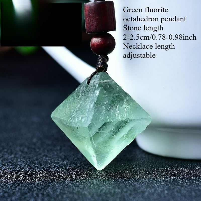 Natural crystal pendant, mineral specimen, men's and women's jewelry pendant, necklace length adjustable